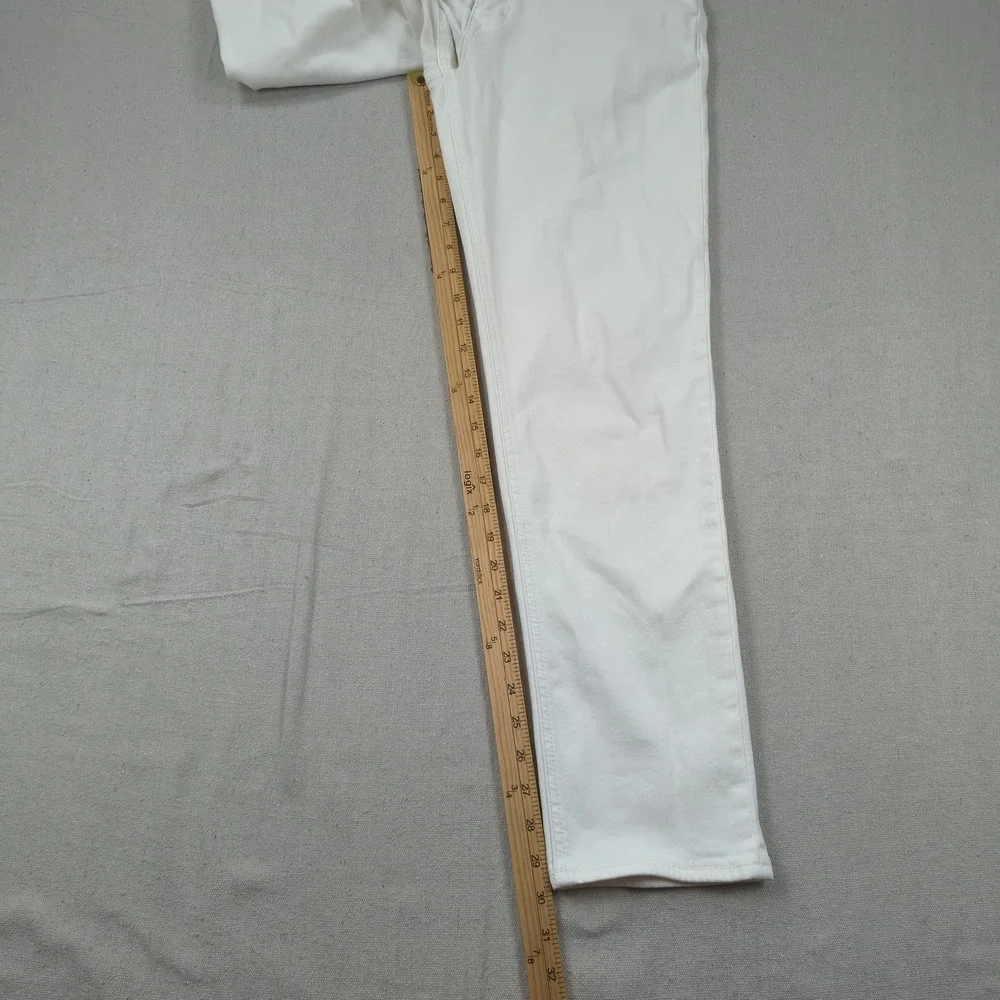 Banana Republic Mens 32x30 White Pants Traveler Slim Fit Golf Stretch Casual